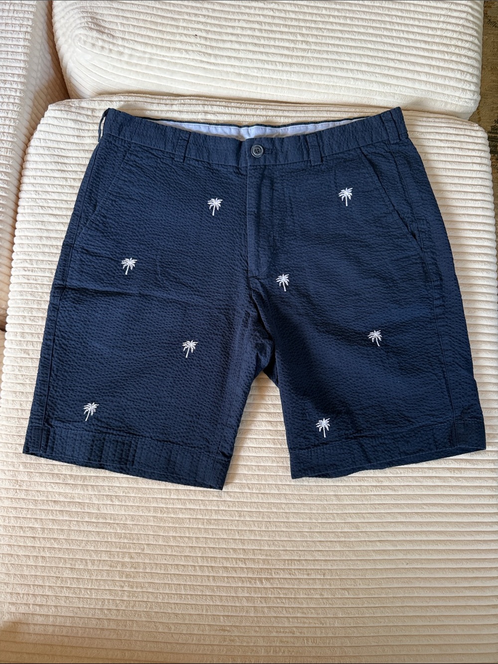 Brooks Brothers Red Fleece Seersucker Shorts, W34